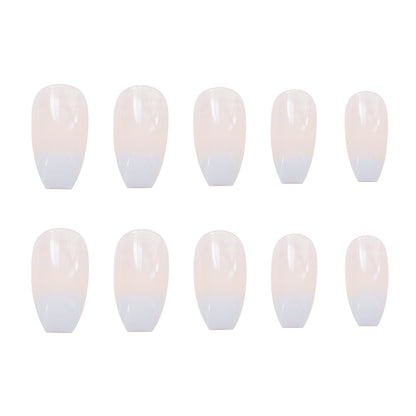 Elegant White Ballet Nails