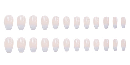 Elegant White Ballet Nails