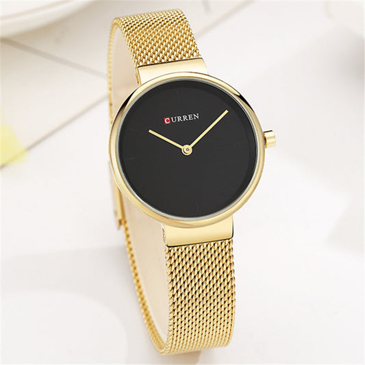 Elegant Mesh Quartz Watch