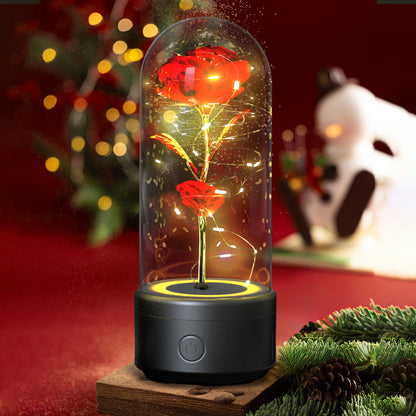 Rose LED Lamp & Bluetooth Speaker