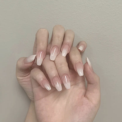 Elegant White Ballet Nails