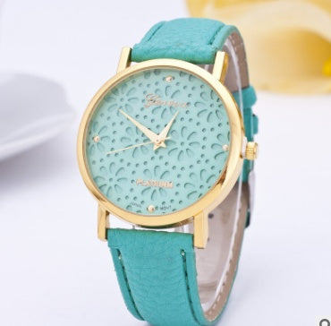 Geneva Flower Charm Watch