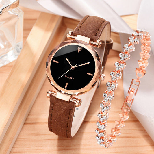 Classic Quartz Watch & Bracelet