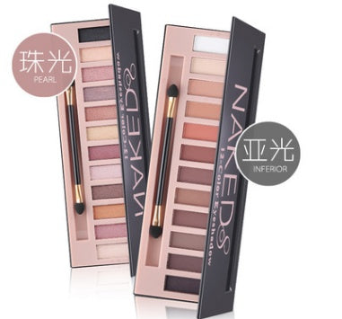 Vibrant 12-Color Eyeshadow Palette
