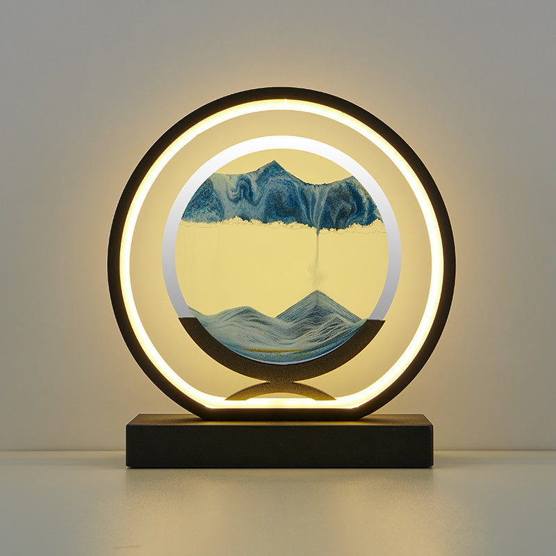 Elegant Hourglass LED Lamp