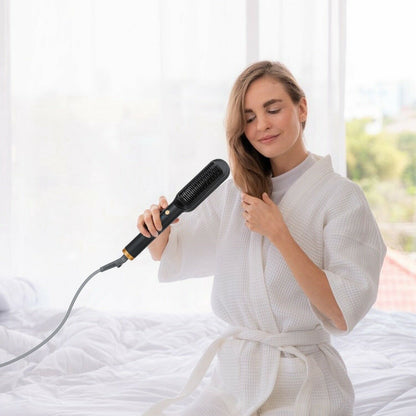 2-in-1 Straightener & Curler Brush
