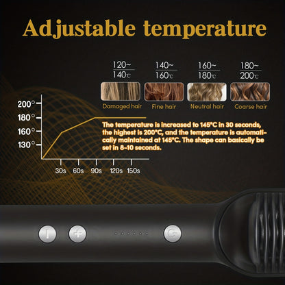 2-in-1 Straightener & Curler Brush