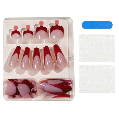 Bright Red Nail Glam Set