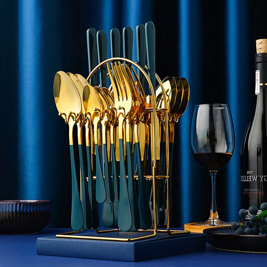 Elegant Gold Stainless Cutlery Set