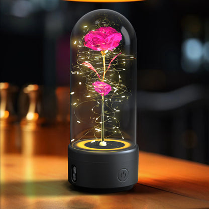 Rose LED Lamp & Bluetooth Speaker