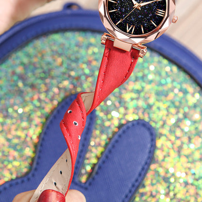 Starry Sky Frosted Belt Watch
