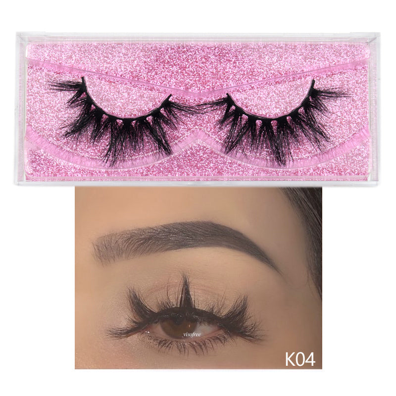 3D Glittered False Eyelashes