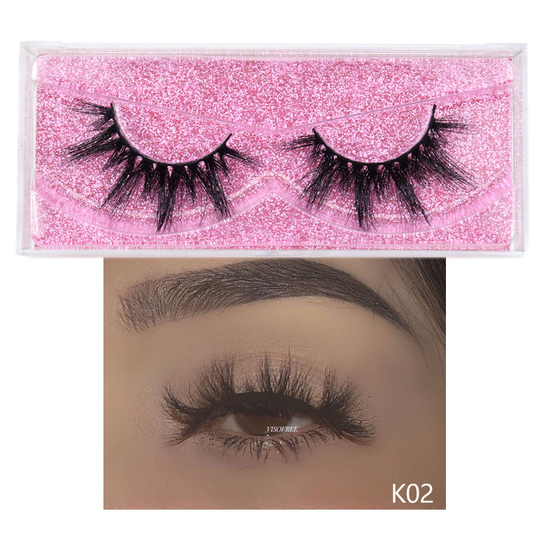 3D Glittered False Eyelashes
