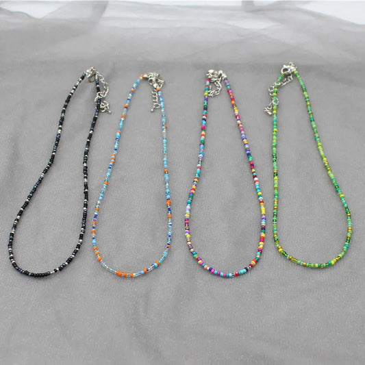 Colorful Seed Bead Choker