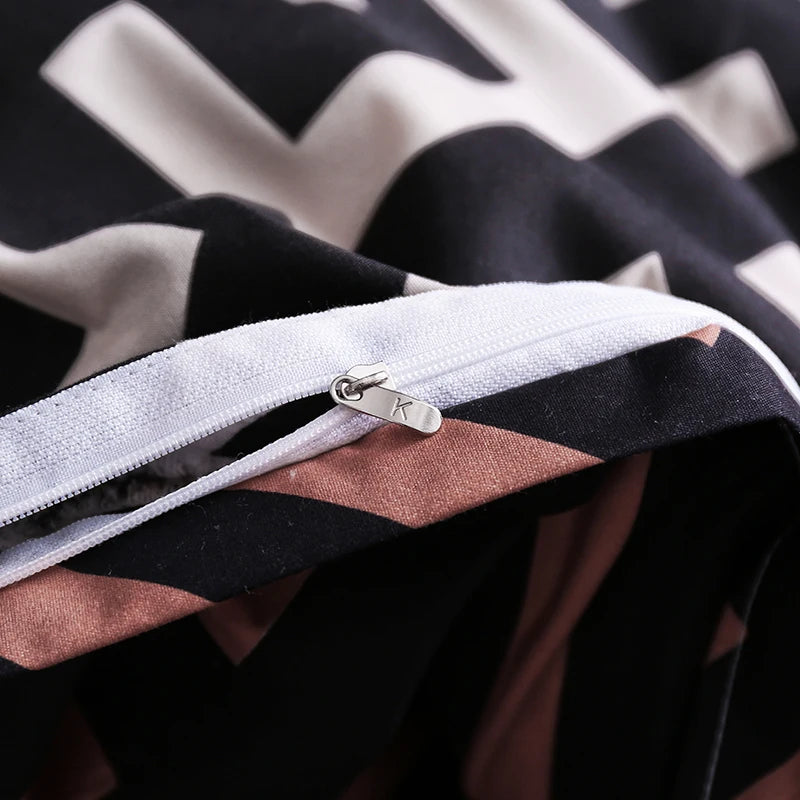 Luxury Modern Black Bedding Set