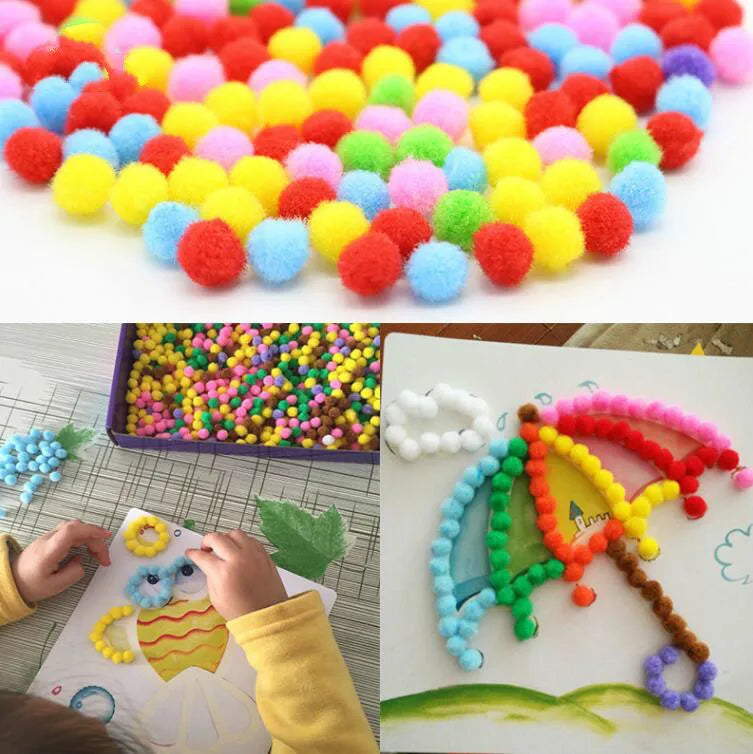 Creative Plush Ball Painting Set