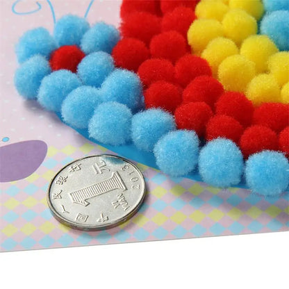 Creative Plush Ball Painting Set
