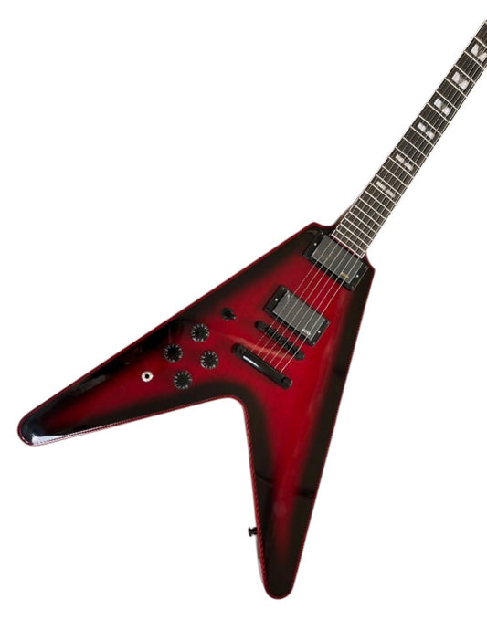 Flying V - Red/Black - Left-Handed Maple