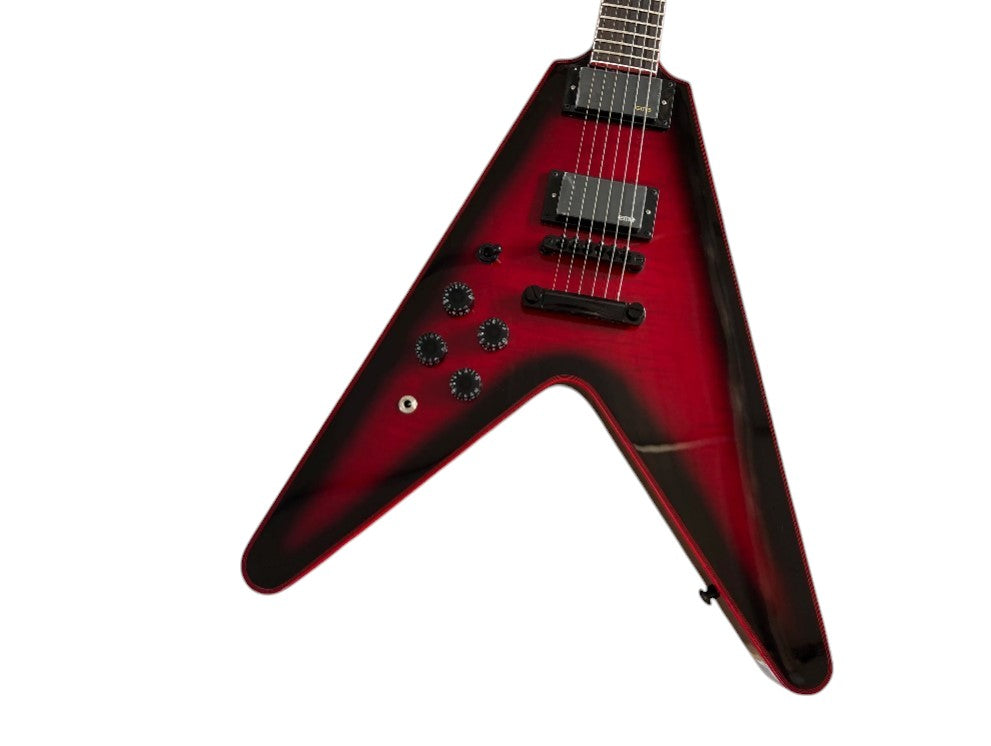 Flying V - Red/Black - Left-Handed Maple