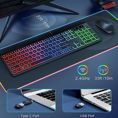 RGB Wireless Keyboard Combo