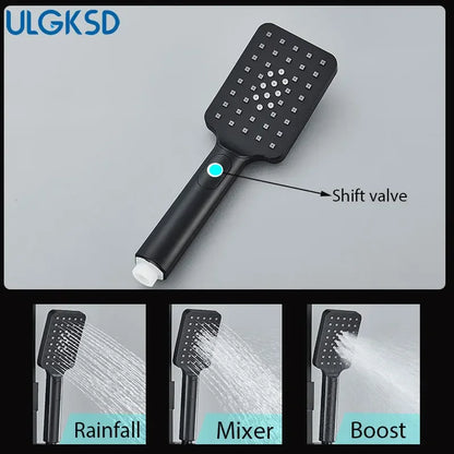 Luxury Matte Black Shower Set
