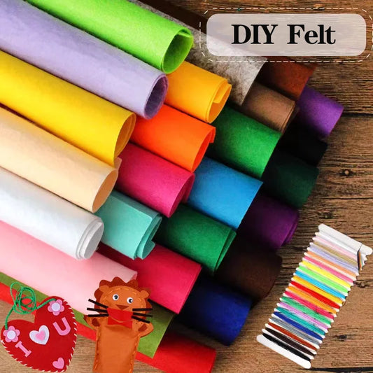 Vibrant Nonwoven Felt Craft Fabric