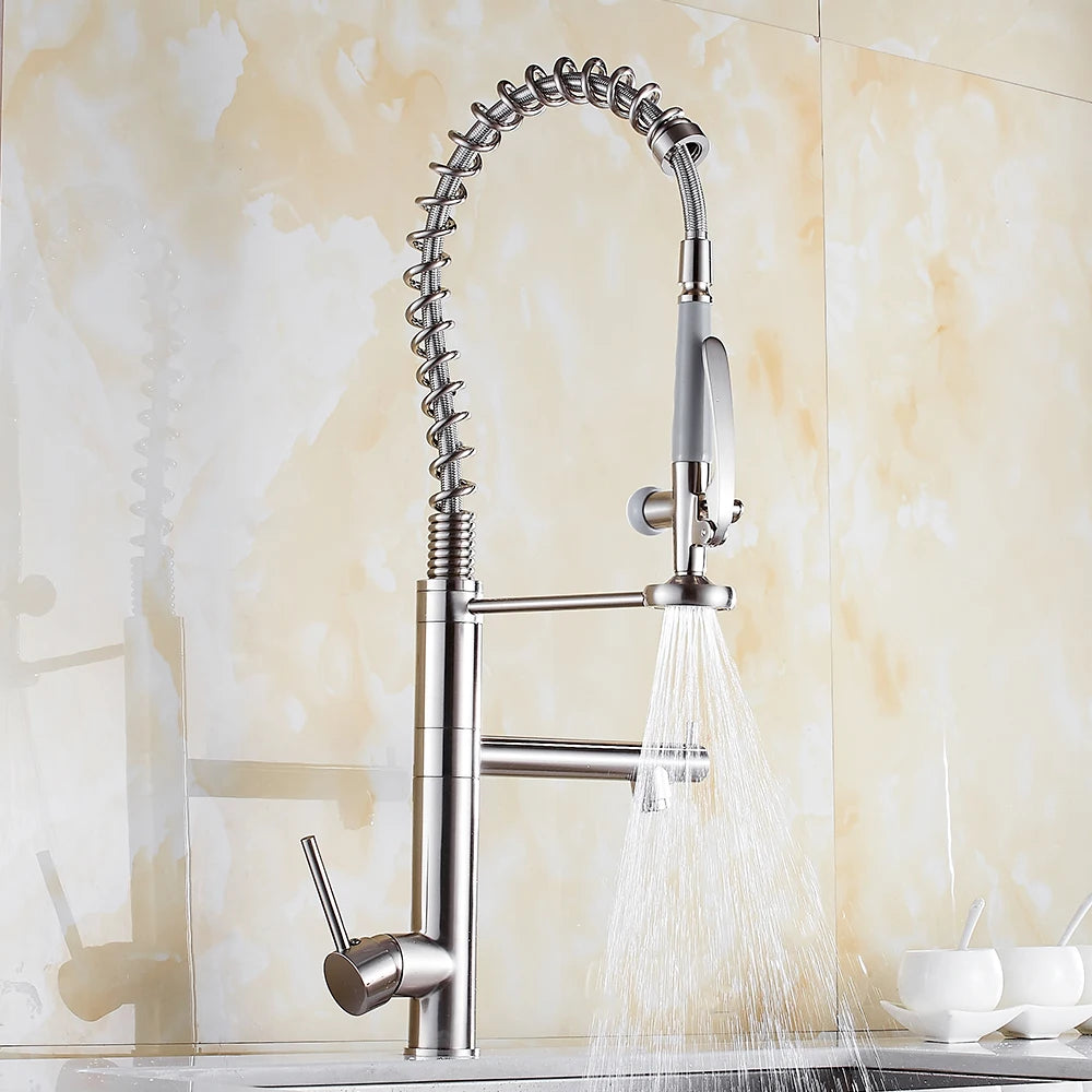 Elegant Black Pull-Down Faucet