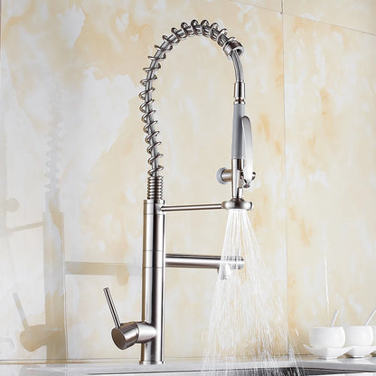 Elegant Black Pull-Down Faucet