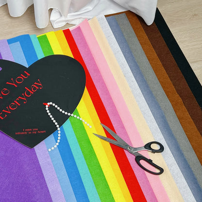 Vibrant Nonwoven Felt Craft Fabric