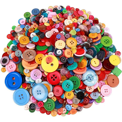 Colorful Resin Buttons Set