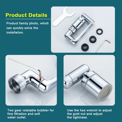 Universal Swivel Faucet Aerator