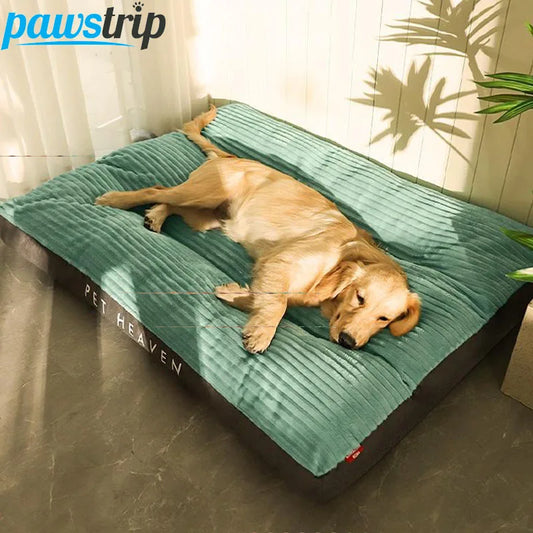 Corduroy Plush Dog Bed
