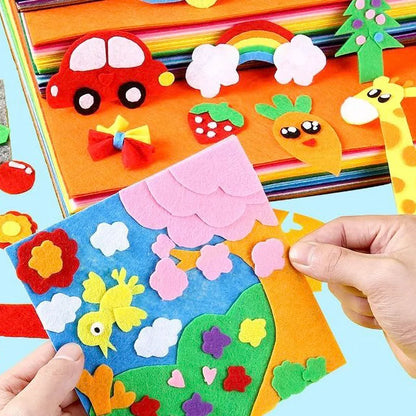 Vibrant Nonwoven Felt Craft Fabric