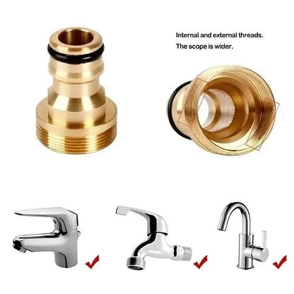 Universal Brass Faucet Adapter