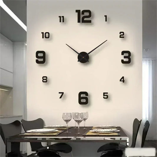 Custom 3D Mirror Wall Clock