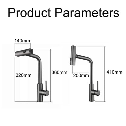 YCRAYS Black Kitchen Faucet