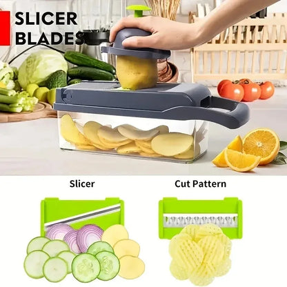 Multifunctional 16-in-1 Veggie Chopper