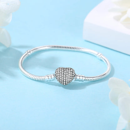 Crystal Heart Charm Bracelet