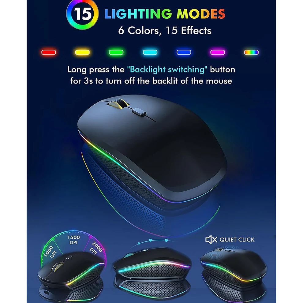 RGB Wireless Keyboard Combo