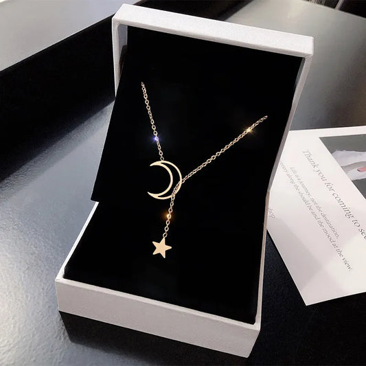 Celestial Moon & Star Choker