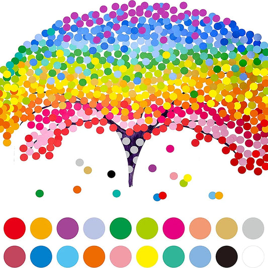 Colorful Dot Stickers Set