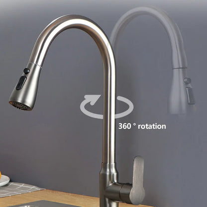 360° Pull-Out Kitchen Faucet