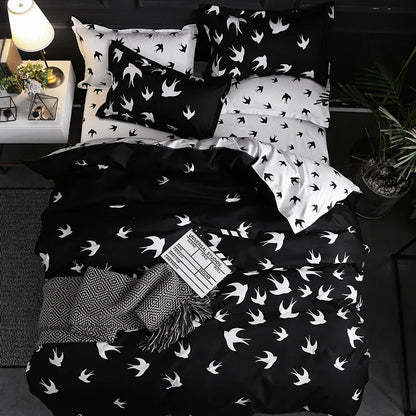 Elegant Black Duvet Set