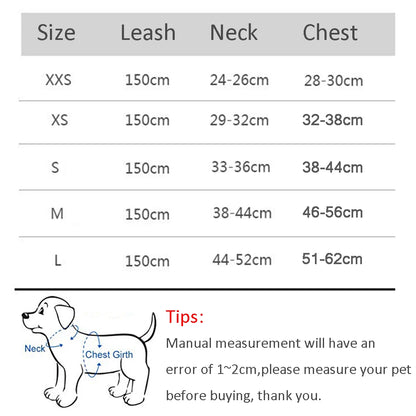 Reflective Dog Harness Leash Set