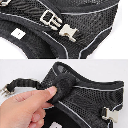 Reflective Dog Harness Leash Set