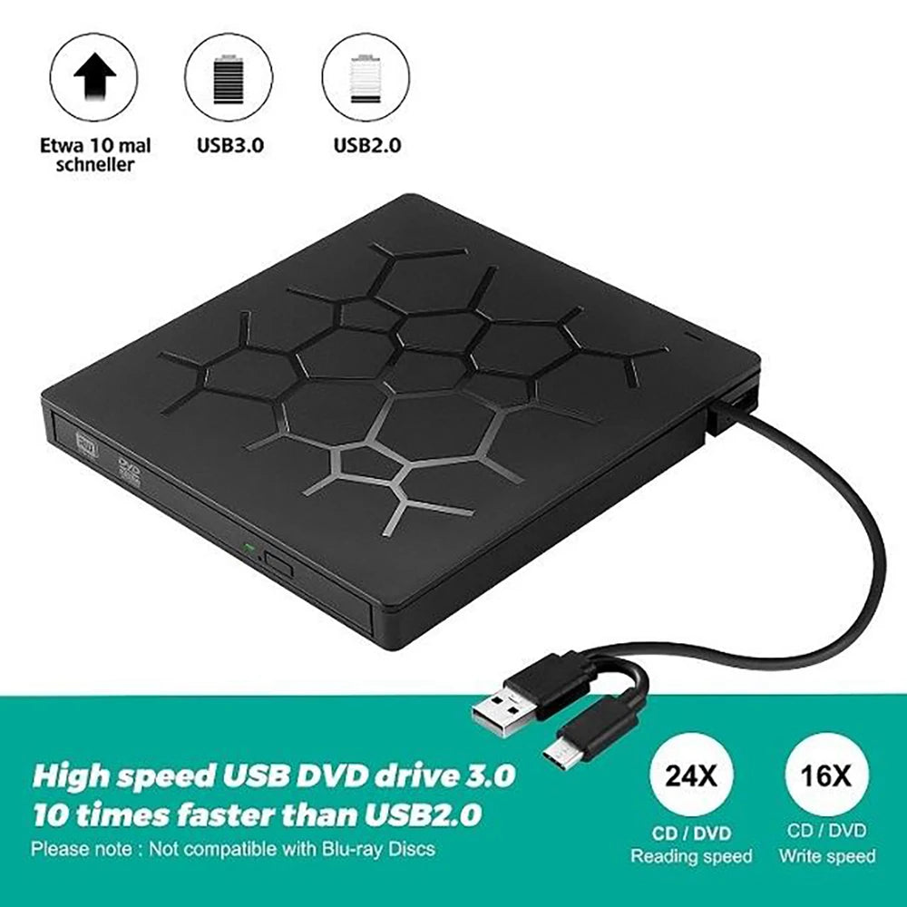 6-in-1 External DVD Drive