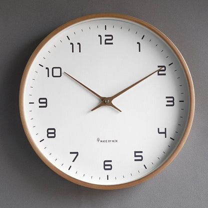 Nordic Silent Wooden Wall Clock