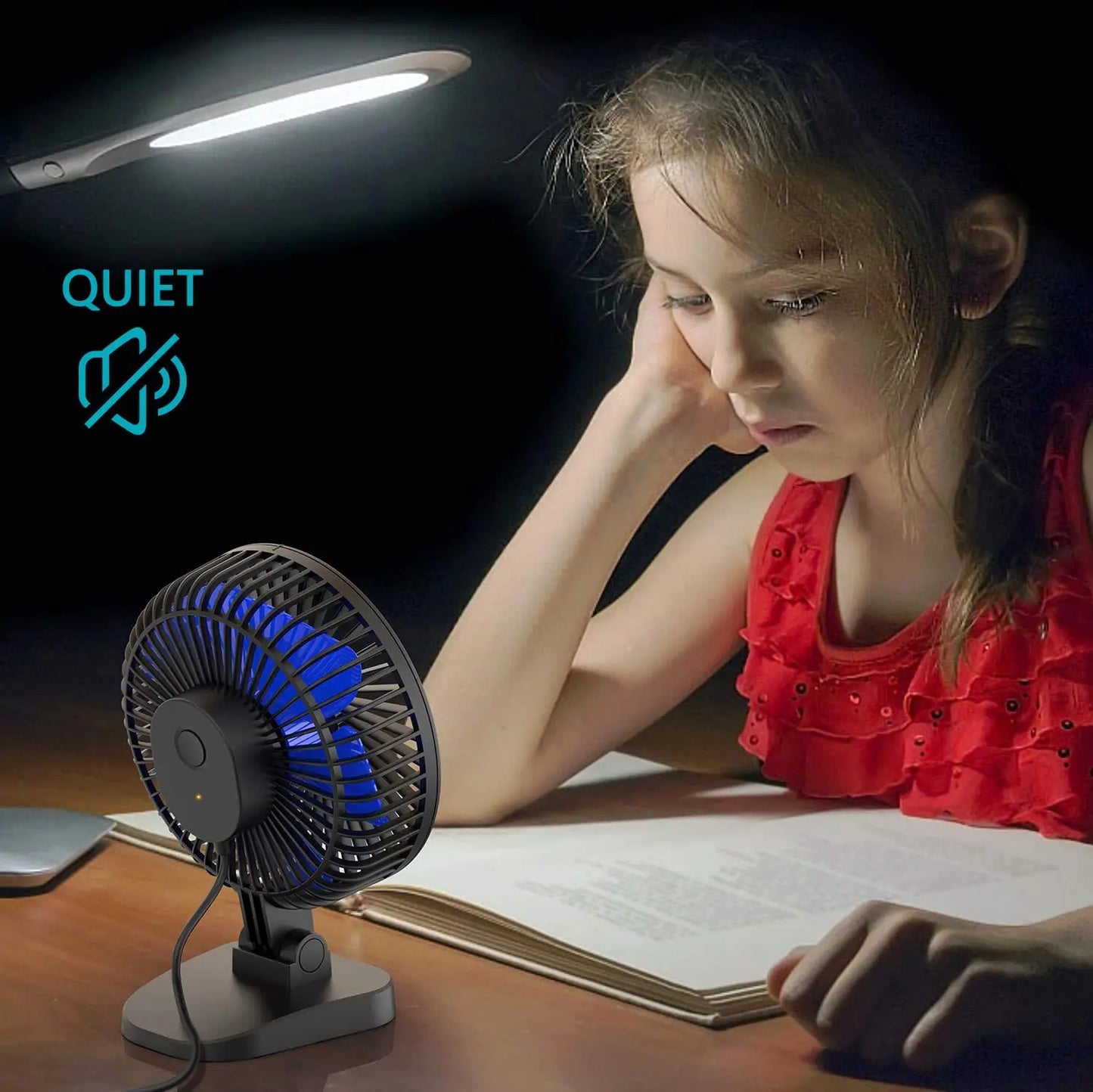 Atenge Compact USB Fan with Power
