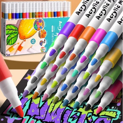 80-Color Acrylic Art Marker Set