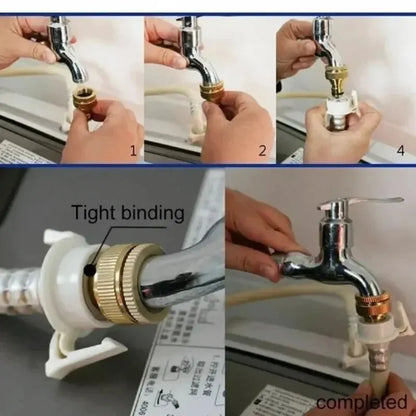 Universal Brass Faucet Adapter